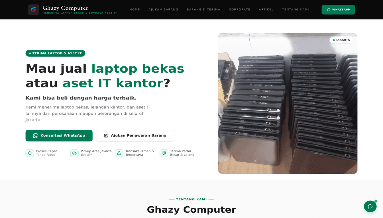 Preview website karya pilihan